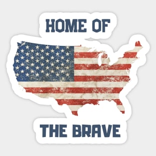 Home Of The Brave Sticker